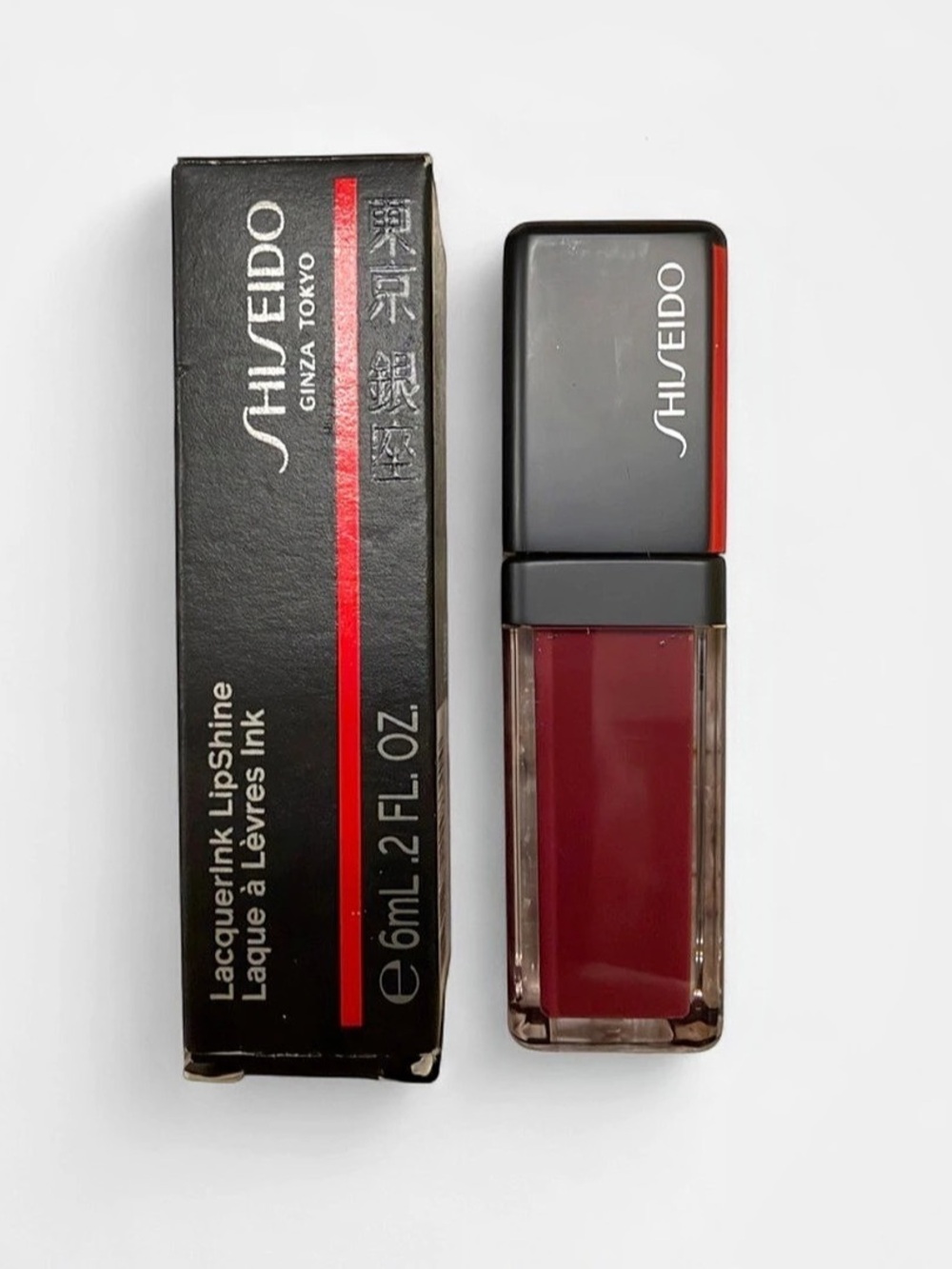 Shiseido LacquerInk LipShine 308 Patent Plum 6ml NWT